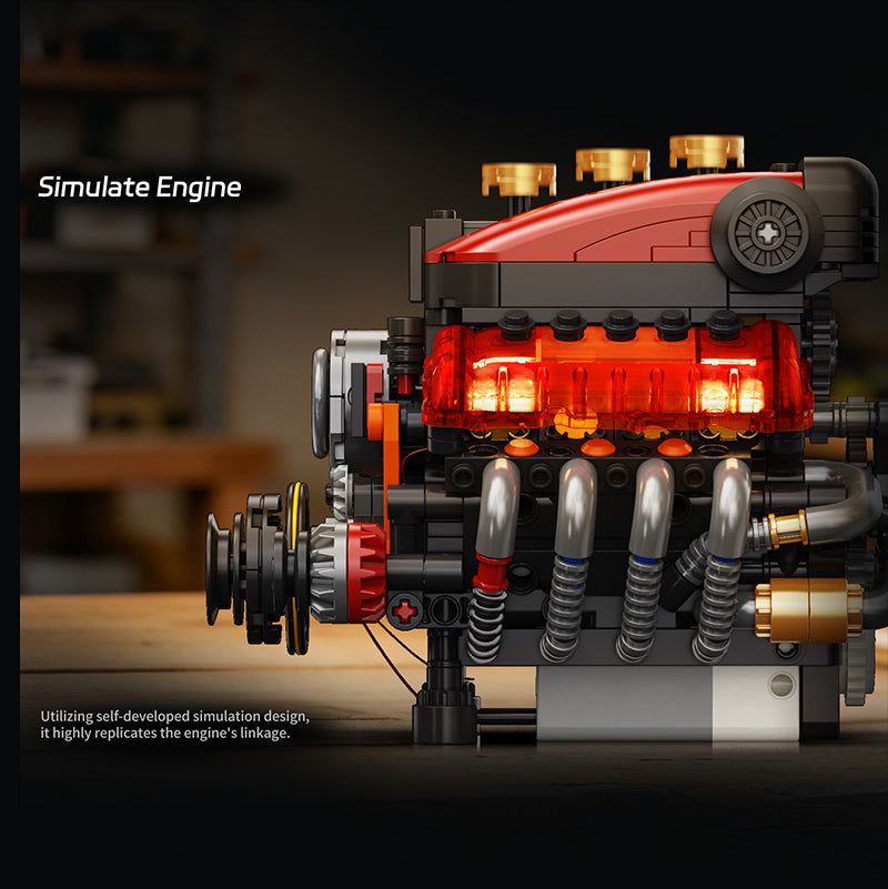 EIKEE Y15013 V8 Piston Mini Engine | 496+ pcs