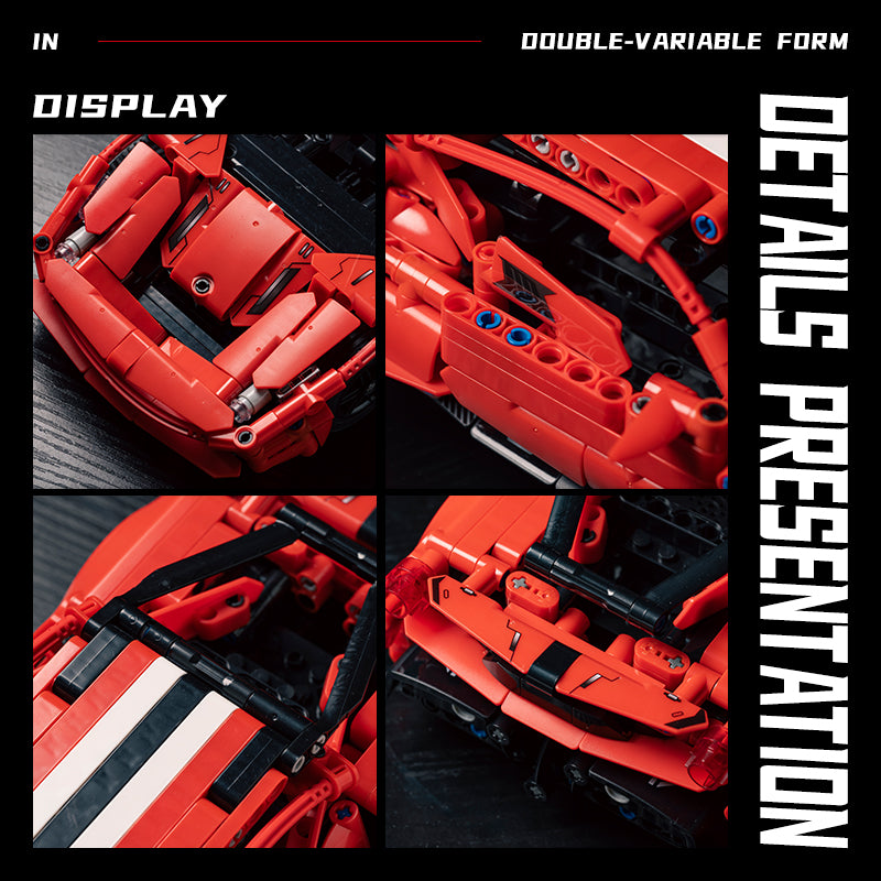 EIKEE Y12005 5-in-1 Red Supercars | 763+ pcs