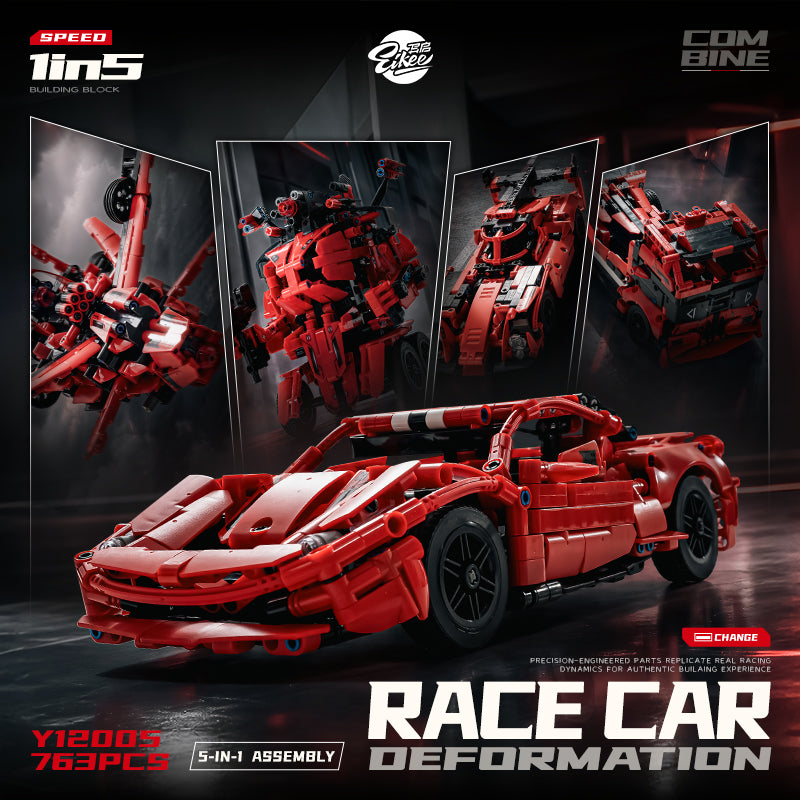 EIKEE Y12005 5-in-1 Red Supercars | 763+ pcs