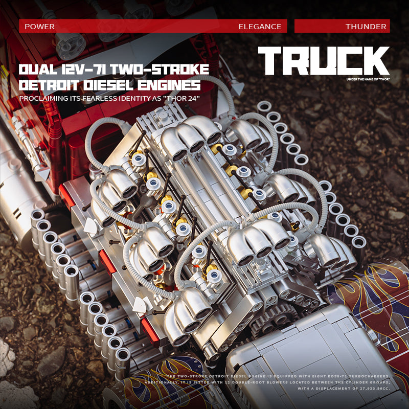 EIKEE Y18066 Thor 24 Heavy-Duty Truck | 3,485+ pcs