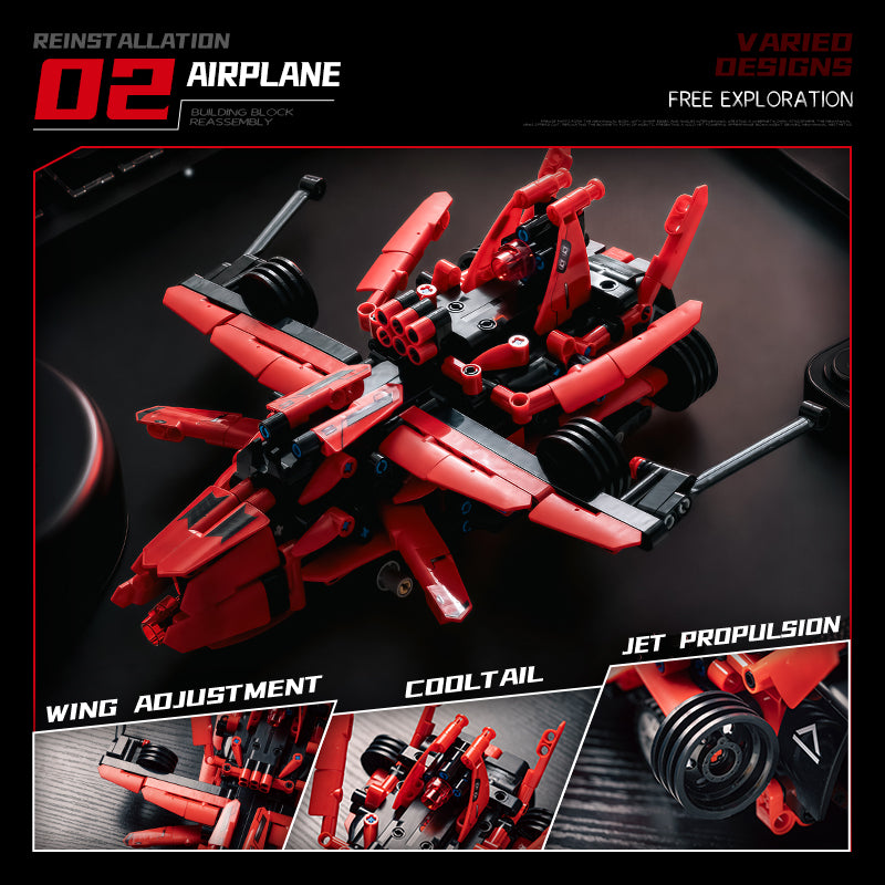 EIKEE Y12005 5-in-1 Red Supercars | 763+ pcs