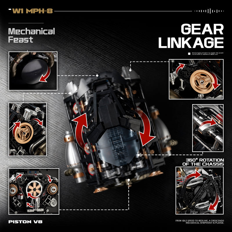 EIKEE Y15003 V8 Piston Engine | 2,035+ pcs
