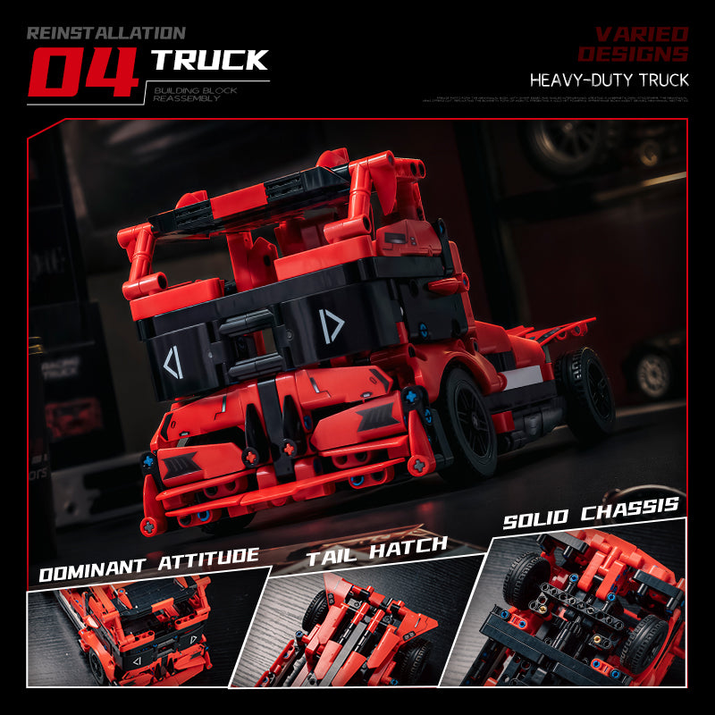 EIKEE Y12005 5-in-1 Red Supercars | 763+ pcs