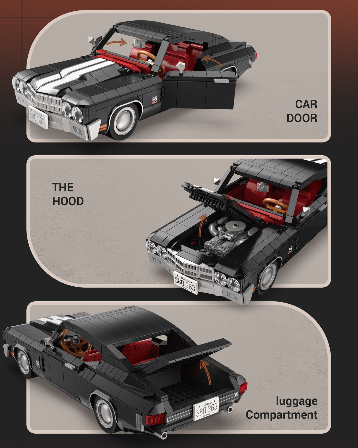 EIKEE Y26012 Dodge Vintage Classic | 1,038+ pcs