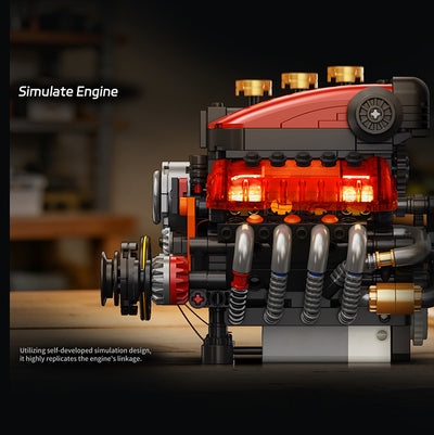EIKEE Y15013 V8 Piston Mini Engine | 496+ pcs