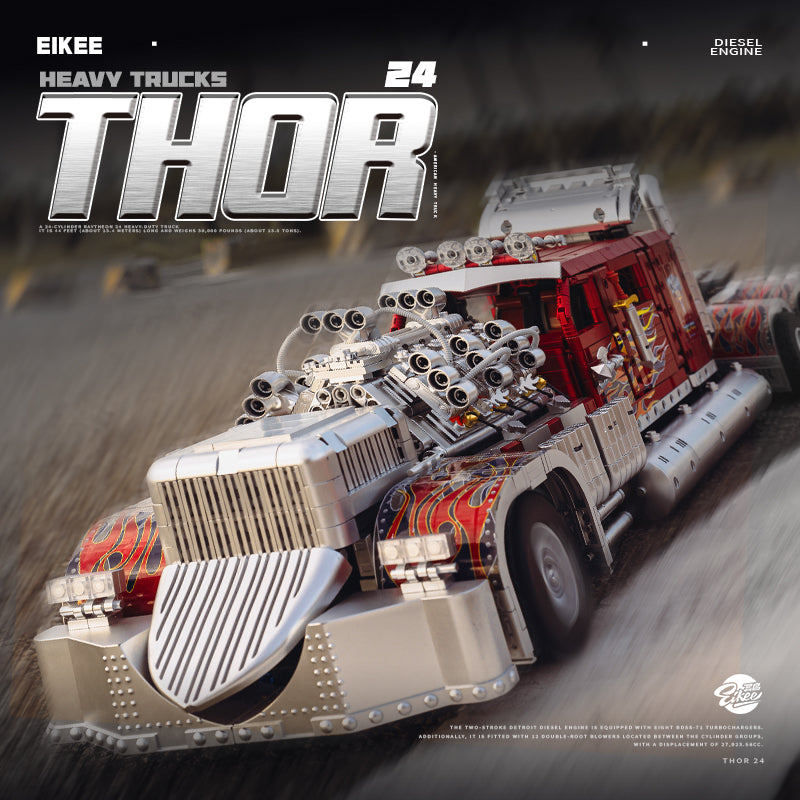 Eikee Y18066 - Thor Heavy Duty Truck Model Building Set | 3,485 pcs