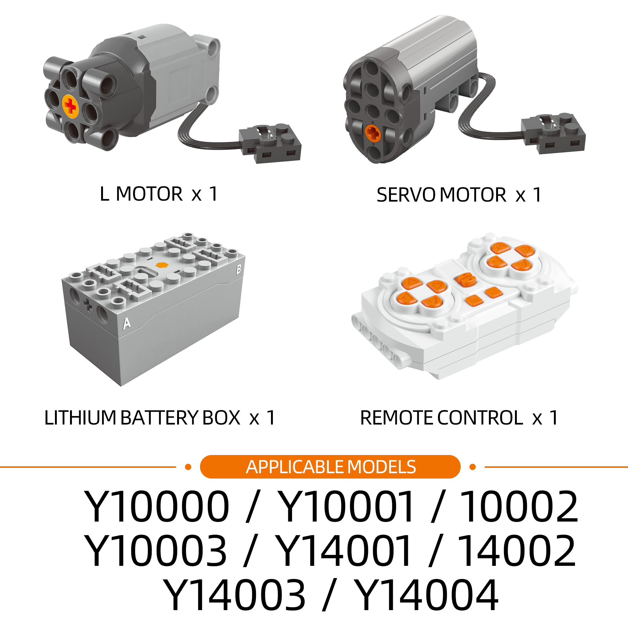 Motor Kit Power Function Set – Y10000 / Y10001 / Y10002 / Y10003 / Y14001 / Y14002 / Y14003 / Y14004