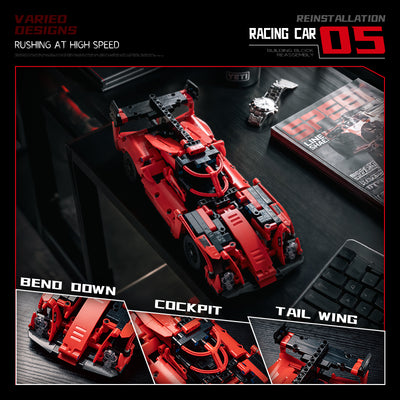 EIKEE Y12005 5-in-1 Red Supercars | 763+ pcs