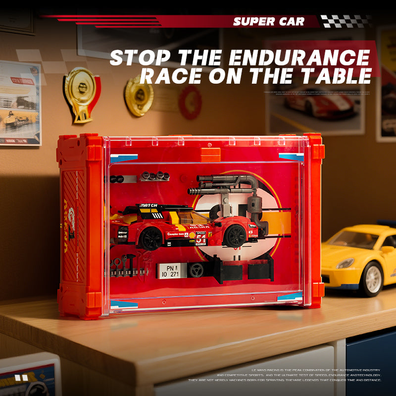 EIKEE Y24001 - Le Mans 499F Supercar Model | Multi-Display | 477+ pcs