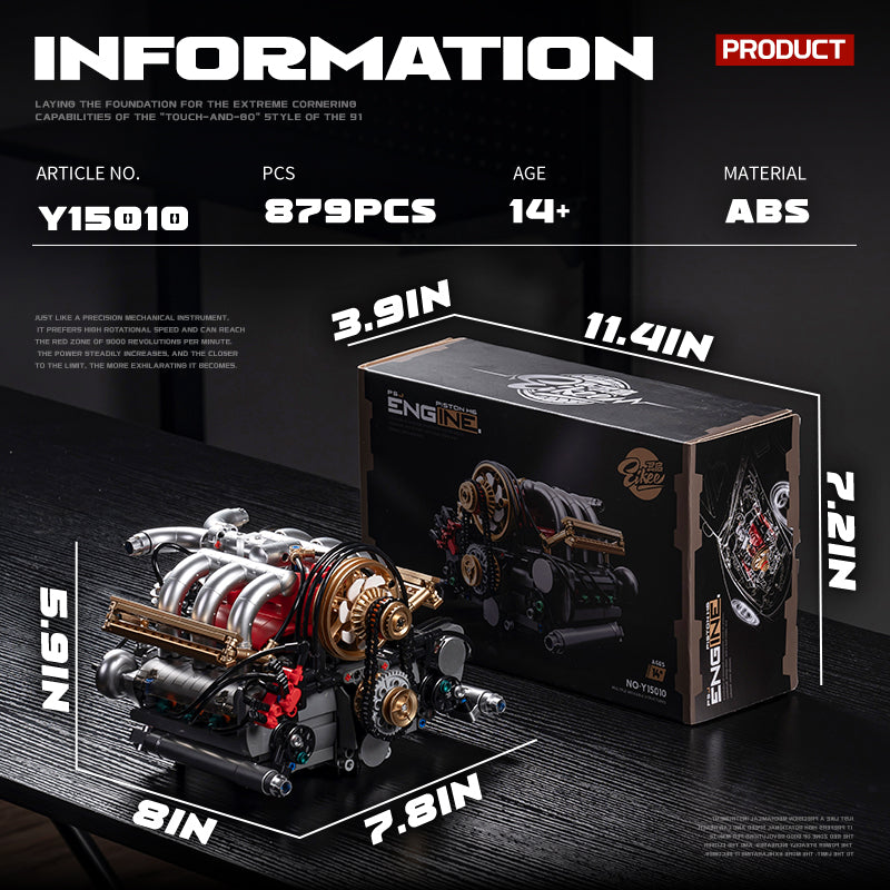 EIKEE Y15010 - PISTON H6 Engine | 879+pcs