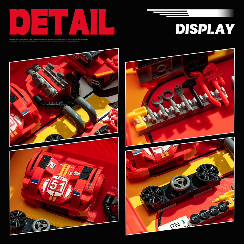EIKEE Y24001 - Le Mans 499F Supercar Model | Multi-Display | 477+ pcs