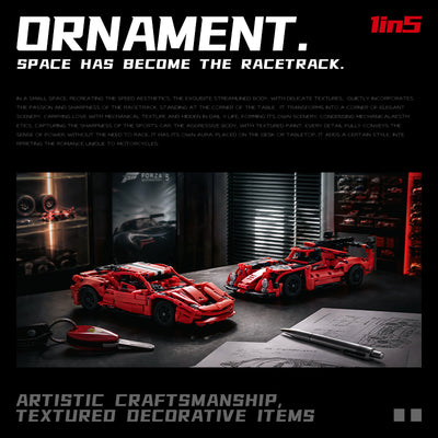 EIKEE Y12005 5-in-1 Red Supercars | 763+ pcs