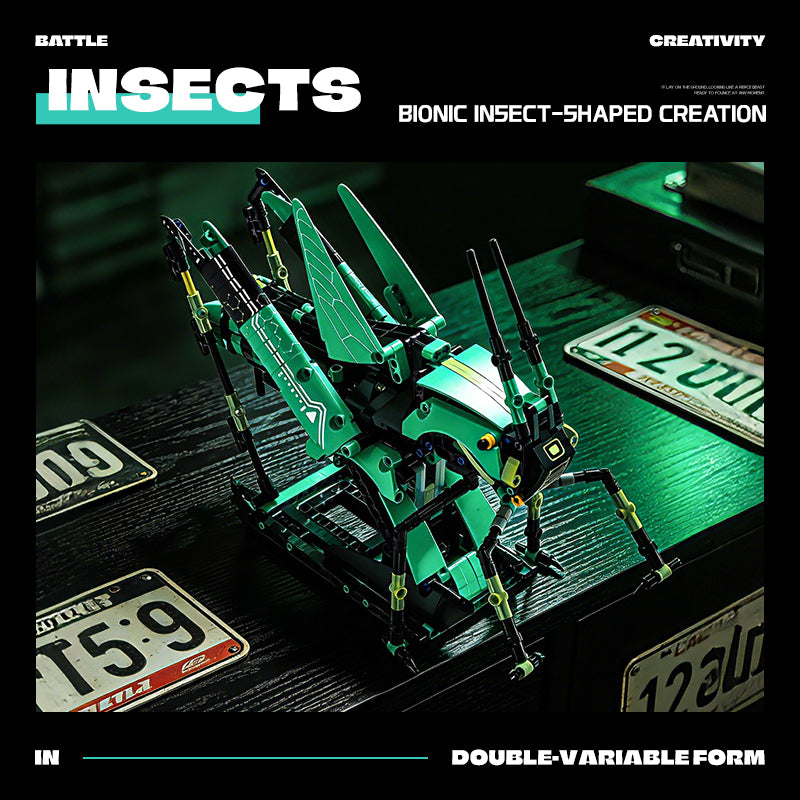 EIKEE Y14004 - 2-in-1 AMR PRO Supercar & Locust Model | 1,244+ pcs