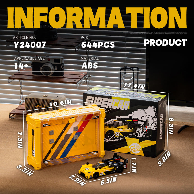 EIKEE Y24007 - Le Mans R Supercar | Multi-Display | 644 pcs