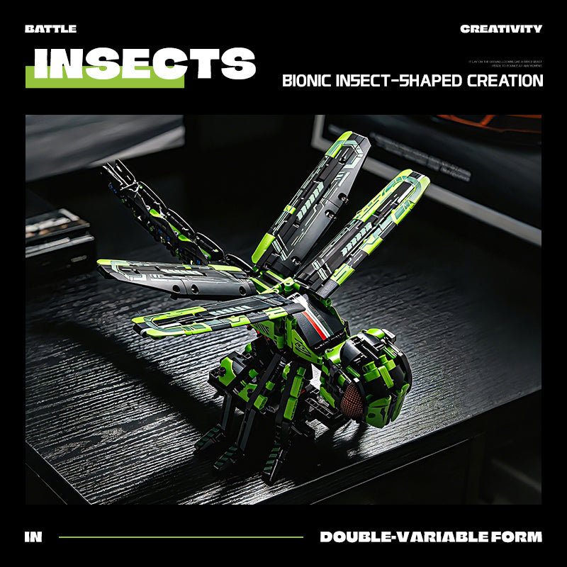 EIKEE Y14002 - SC63 & Dragonfly 1 IN 2 Combine Supercar | 1,190+pcs