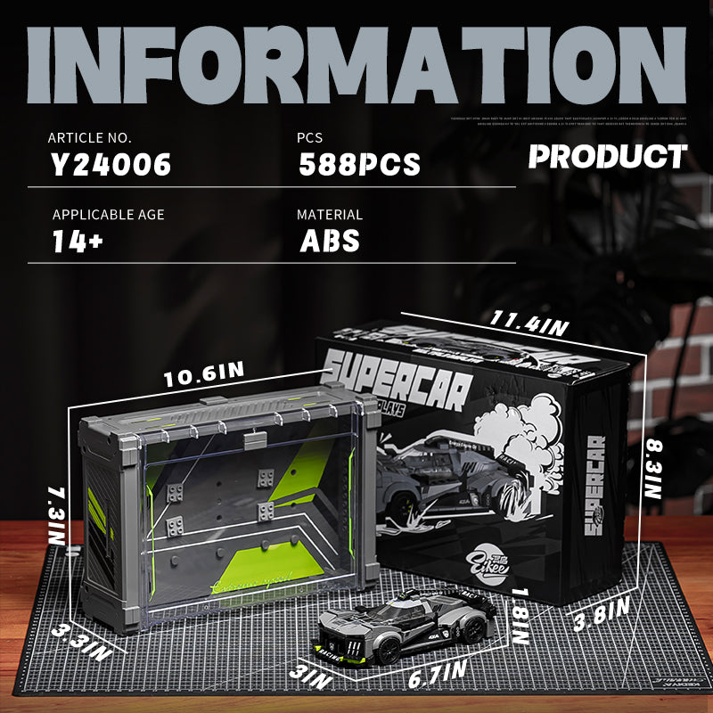 EIKEE Y24006 - Le Mans 9X8LMH Supercar | Multi-Display | 588 pcs