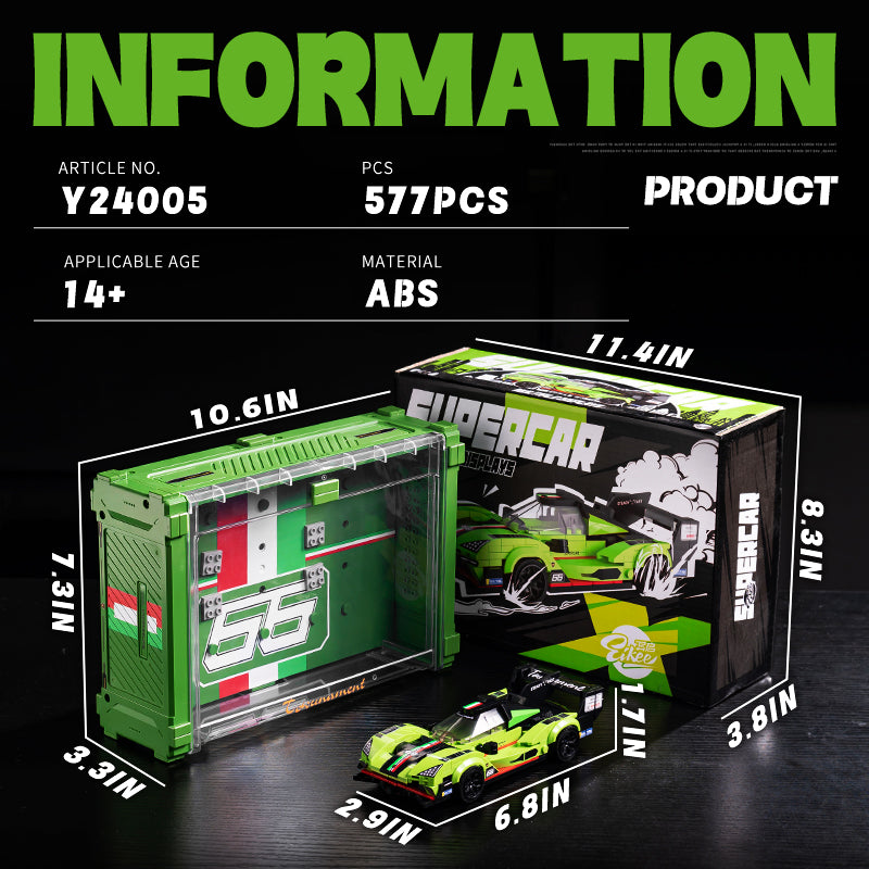 EIKEE Y24005 - Le Mans SC63 Supercar | Multi-Display | 577 pcs
