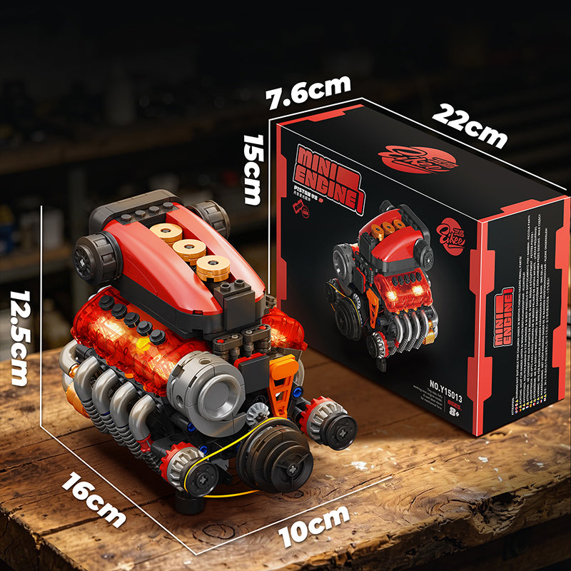 EIKEE Y15013 - PISTON V8 Mini Engine | 496+pcs