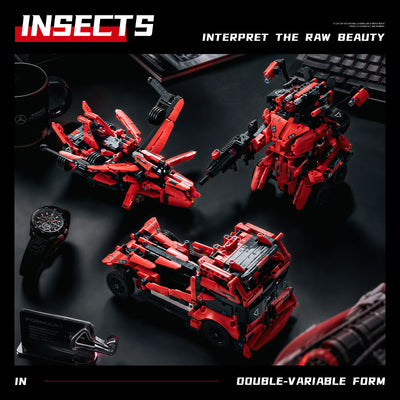 EIKEE Y12005 5-in-1 Red Supercars | 763+ pcs