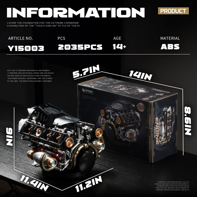 EIKEE Y15003 - PISTON V8 Engine | 2,035+pcs