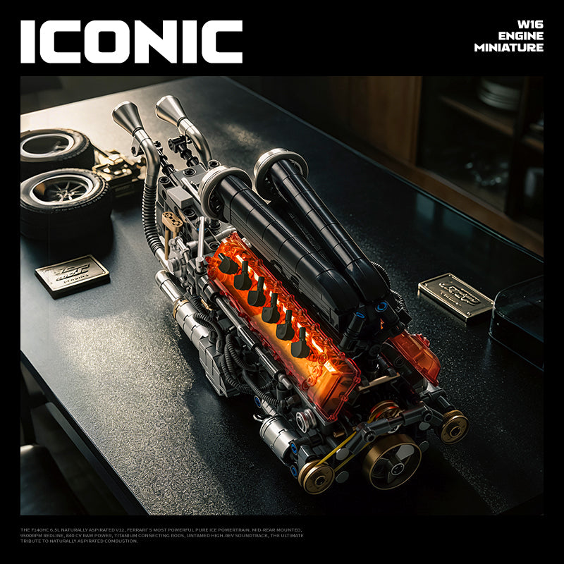 EIKEE Y15017 - V12 Piston SP3 Engine Building Set | 759+ pcs