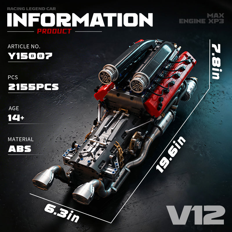 EIKEE Y15007 - Max XP3 V12 Engine | 2,155+pcs