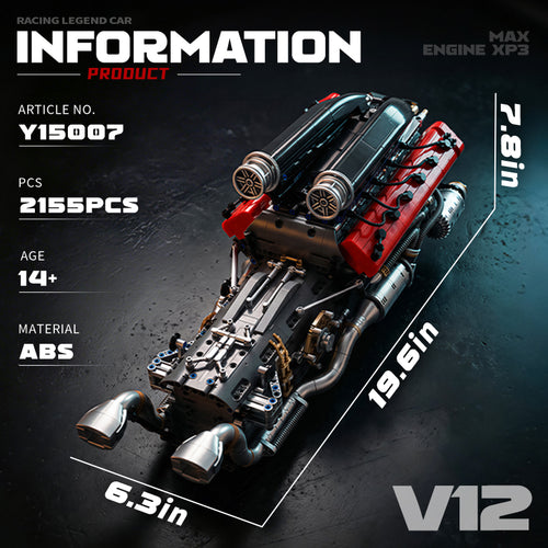 EIKEE Y15007 - Max XP3 V12 Engine | 2,155+pcs
