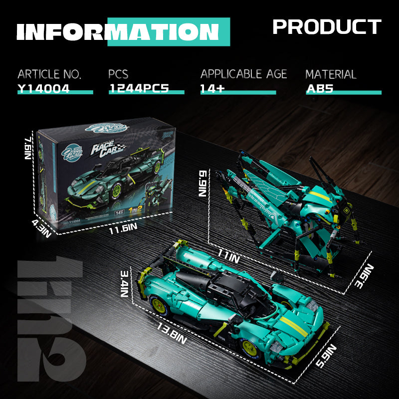 EIKEE Y14004 - AMR PRO & Locust 1 IN 2 Combine Supercar | 1,244+pcs