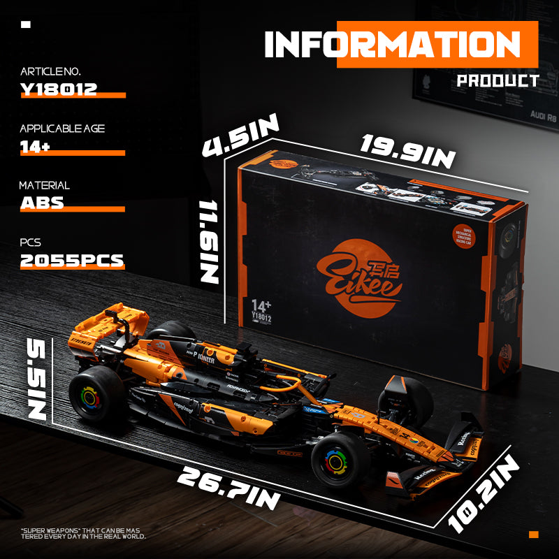 EIKEE Y18012 - MCL39 Melerae F1 Racing Car | 2,055+pcs