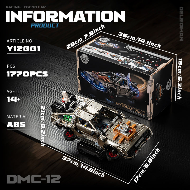 EIKEE Y12001 DMC-12 Time Machine | 1,770+ pcs
