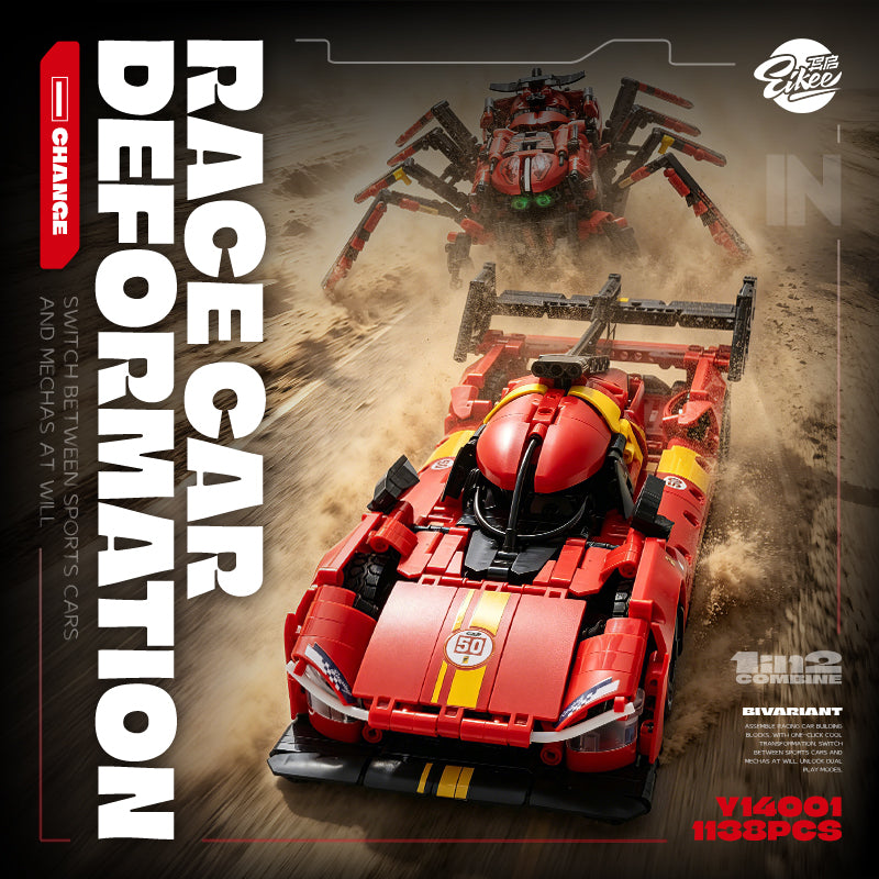EIKEE Y14001 - 499 Spider 1 IN 2 Combine Supercar | 1,138+pcs