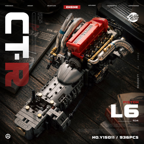 EIKEE Y15011 - L6 Piston Engine Building Set | 936+ pcs