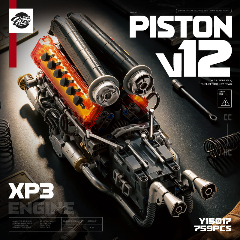 EIKEE Y15017 - V12 Piston SP3 Engine | 759+pcs