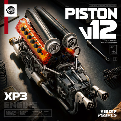 EIKEE Y15017 V12 Piston Engine | 759+ pcs
