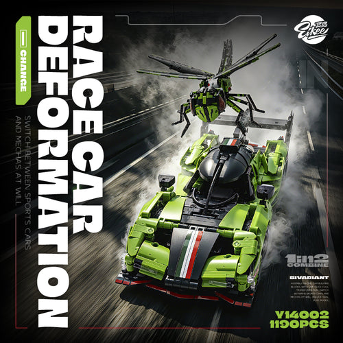 EIKEE Y14002 - SC63 & Dragonfly 1 IN 2 Combine Supercar | 1,190+pcs
