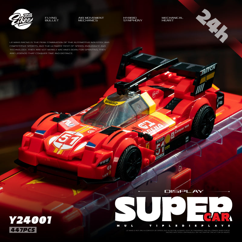 EIKEE Y24001 - Le Mans 499F Supercar | Multi-Display | 477 pcs