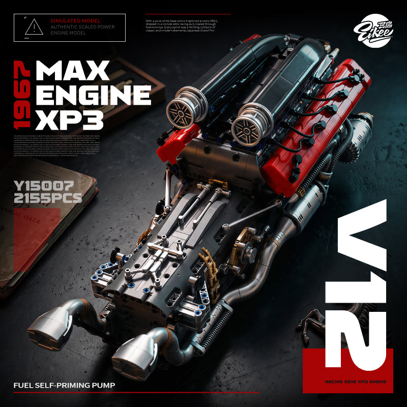 EIKEE Y15007 - Max XP3 V12 Engine | 2,155+pcs