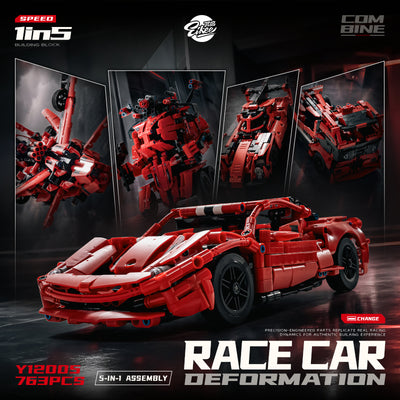 EIKEE Y12005 5-in-1 Red Supercars | 763+ pcs