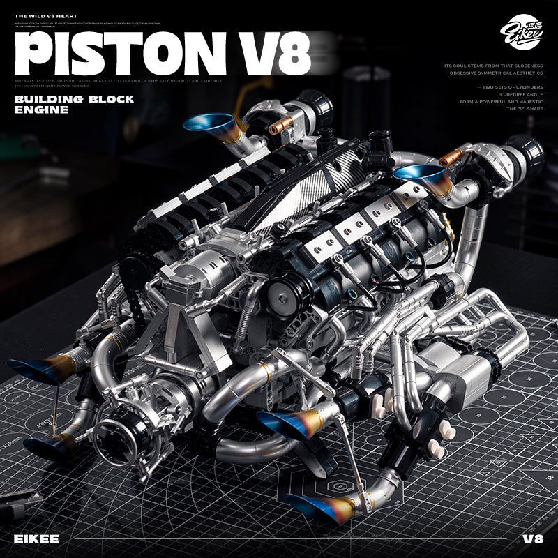 EIKEE Y15002 - Piston V8 Engine | 2,773+pcs