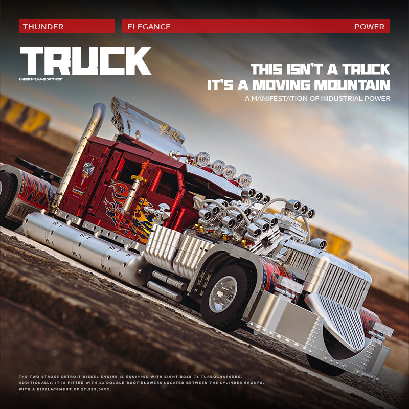 Eikee Y18066 - Thor Heavy Duty Truck Model Building Set | 3,485 pcs