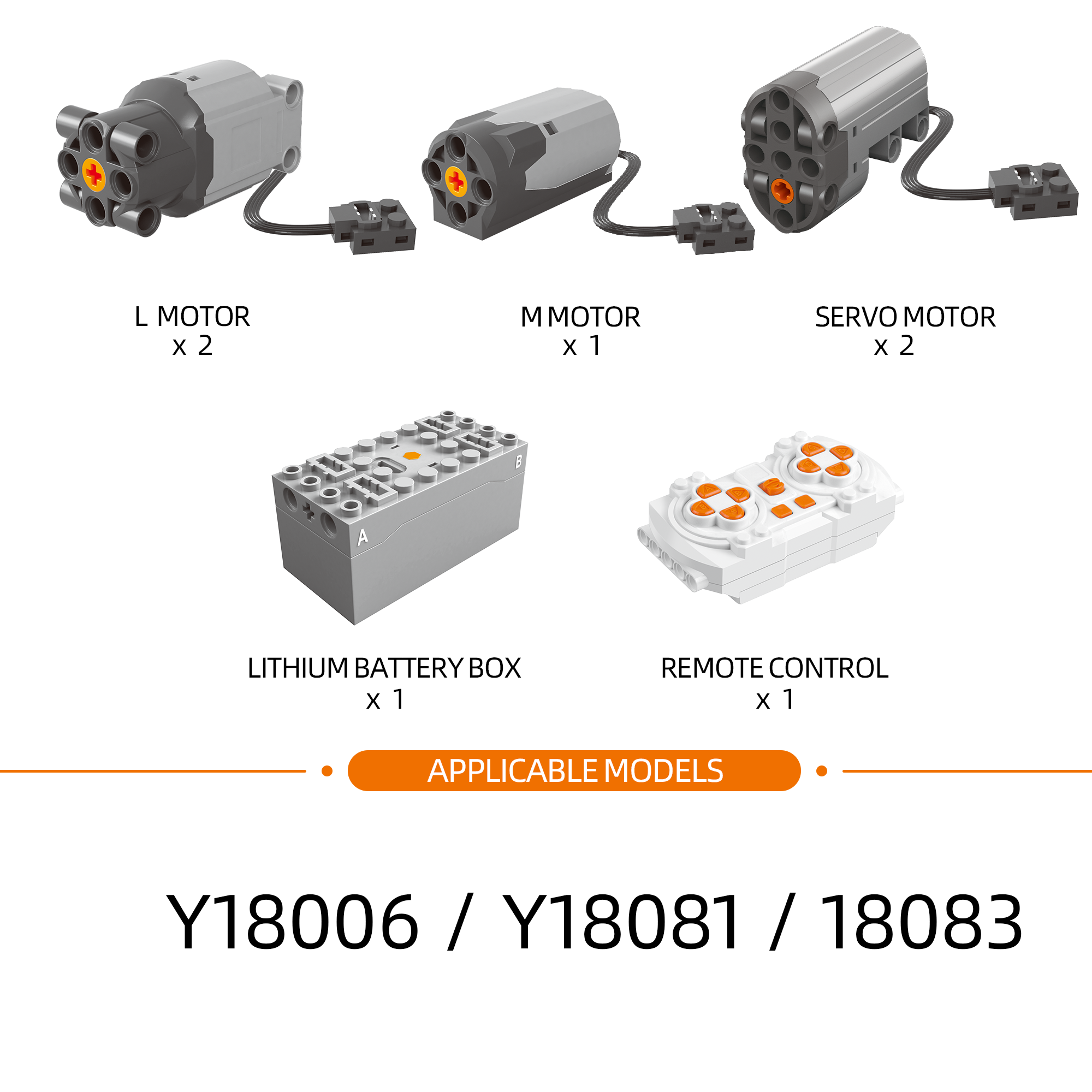 Motor Kit Power Function Set – Y18006 / Y18081 / Y18083