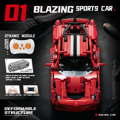 EIKEE Y12005 5-in-1 Red Supercars | 763+ pcs
