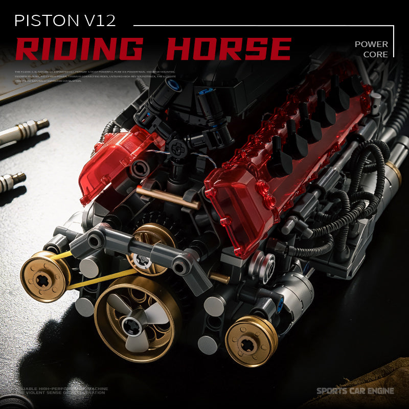 EIKEE Y15017 - V12 Piston SP3 Engine Building Set | 759+ pcs