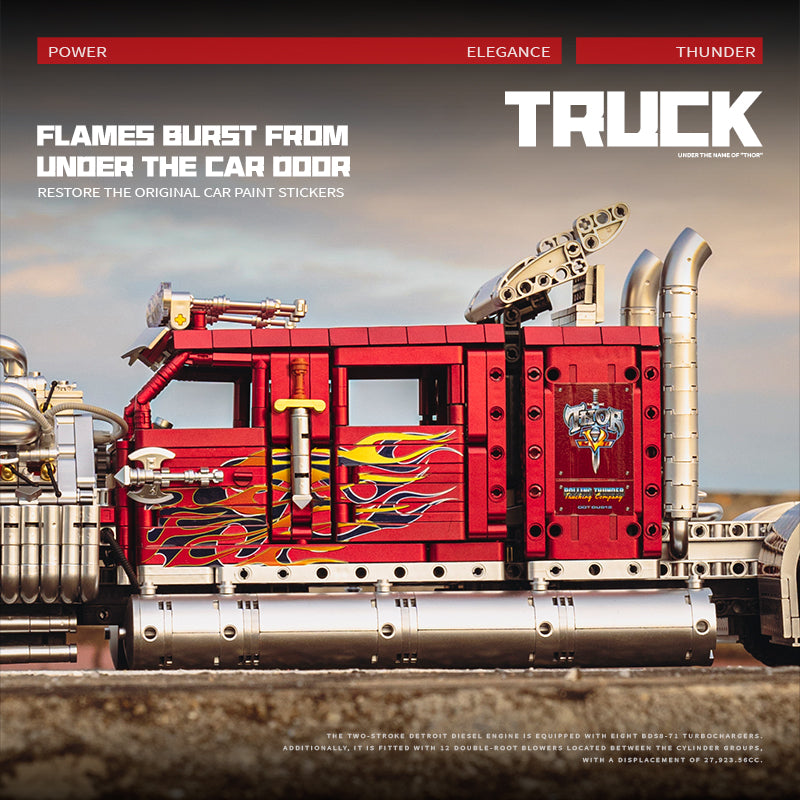Eikee Y18066 - Thor Heavy Duty Truck Model Building Set | 3,485 pcs