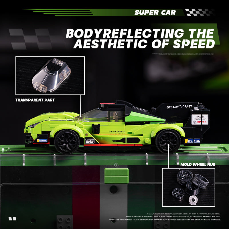 EIKEE Y24005 - Le Mans SC63 Supercar Model | Multi-Display | 577+ pcs