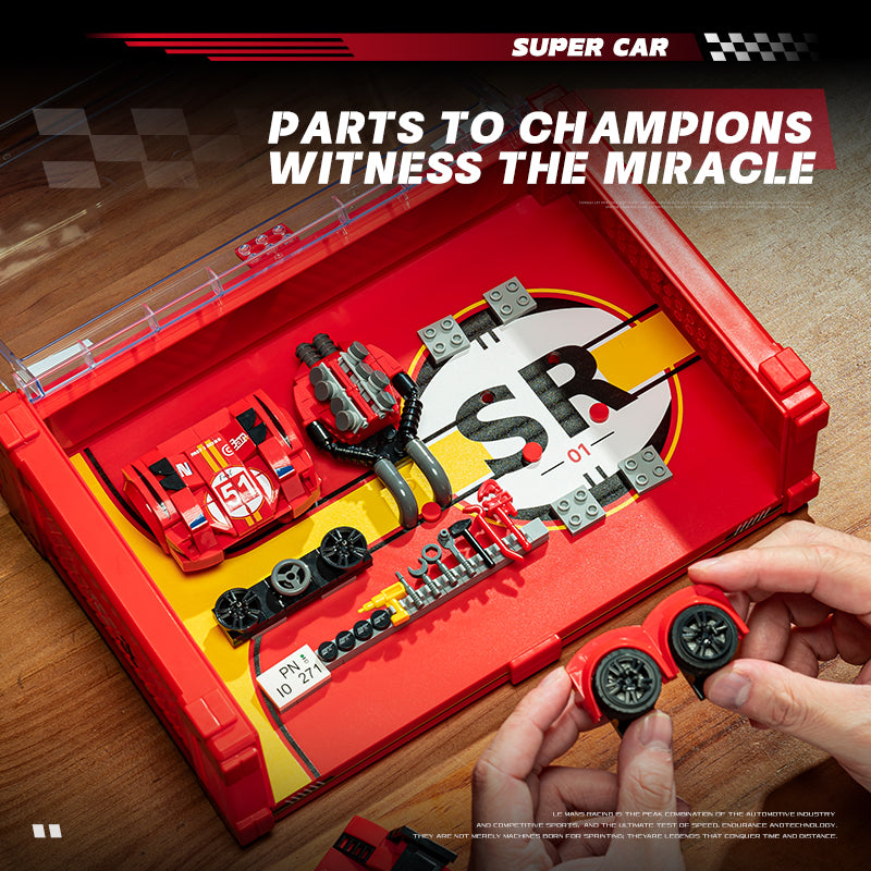 EIKEE Y24001 - Le Mans 499F Supercar Model | Multi-Display | 477+ pcs