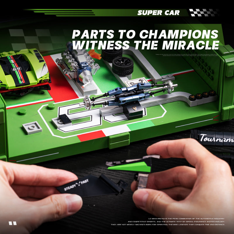 EIKEE Y24005 - Le Mans SC63 Supercar Model | Multi-Display | 577+ pcs