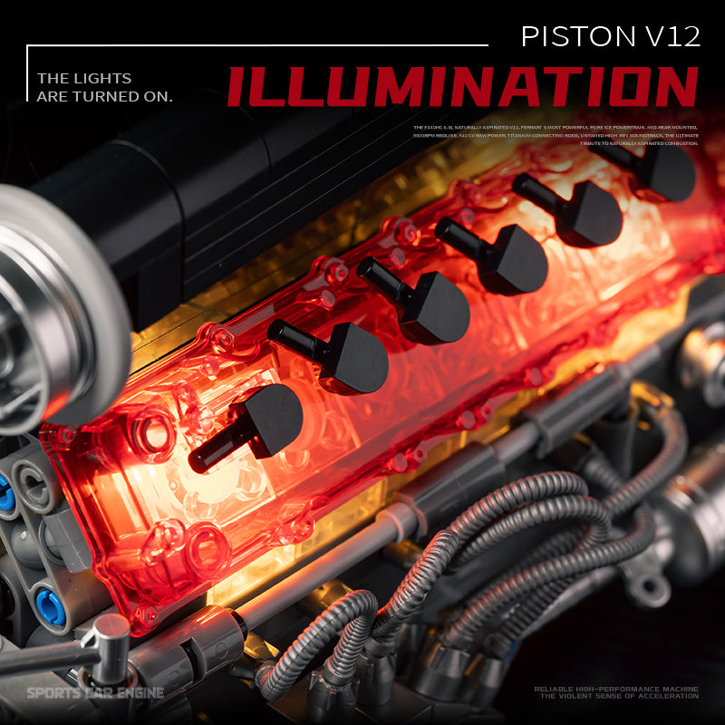 EIKEE Y15017 V12 Piston Engine | 759+ pcs