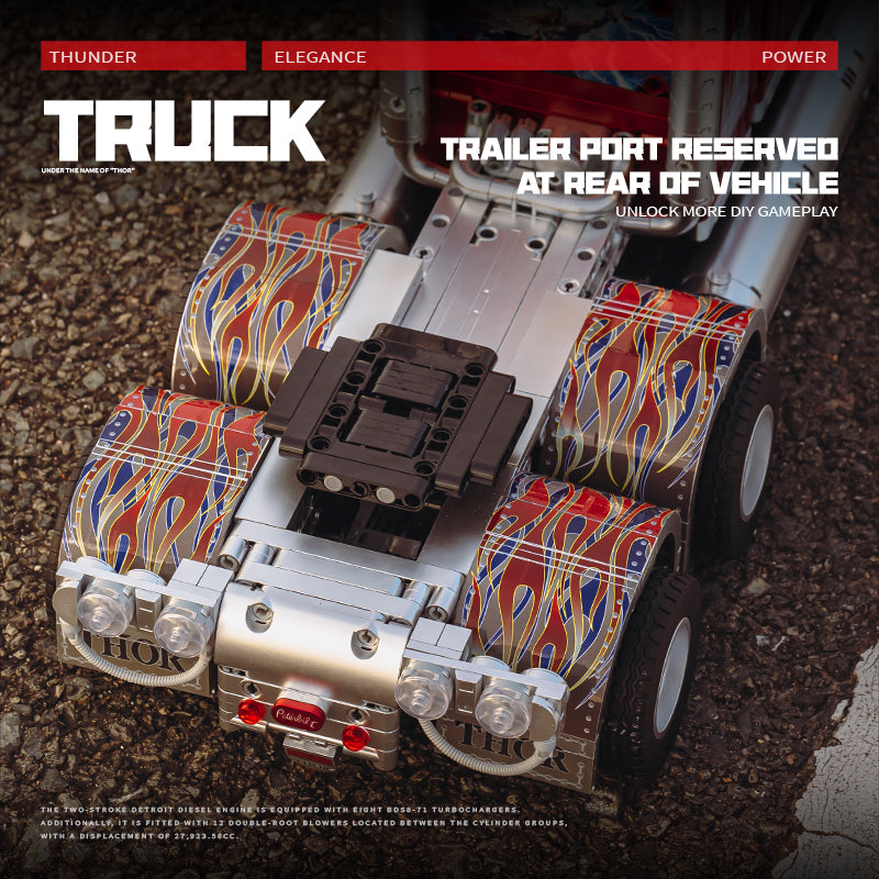 Eikee Y18066 - Thor Heavy Duty Truck Model Building Set | 3,485 pcs