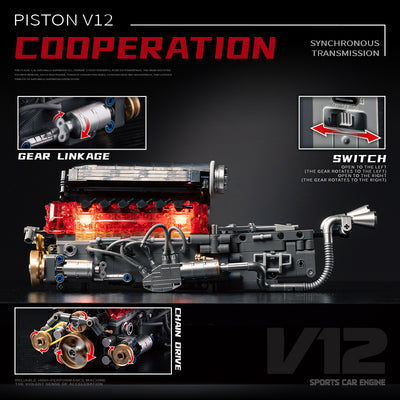 EIKEE Y15017 V12 Piston Engine | 759+ pcs